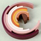 Arched Wooden Rainbow Blocks - Bambolay