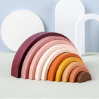 Arched Wooden Rainbow Blocks - Bambolay