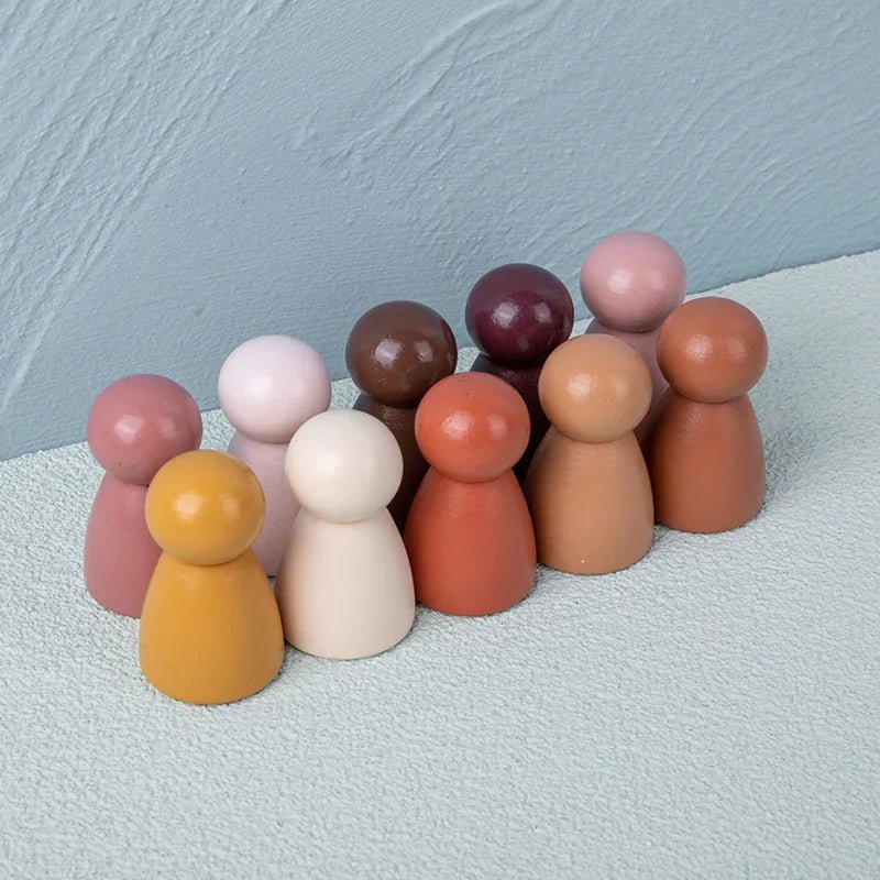 Arched Wooden Rainbow Blocks - Bambolay