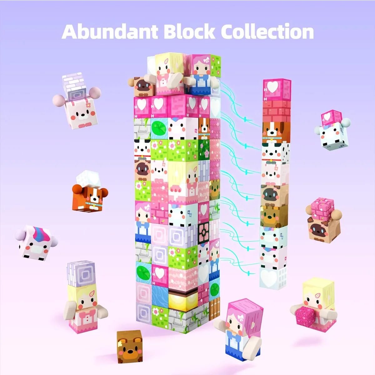 Magnet Cubes Blossom World - Bambolay