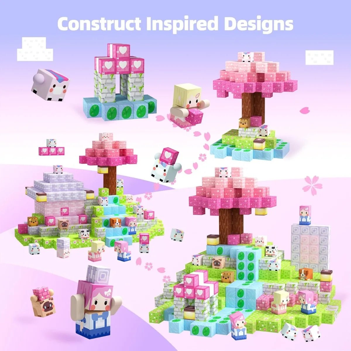 Magnet Cubes Blossom World - Bambolay