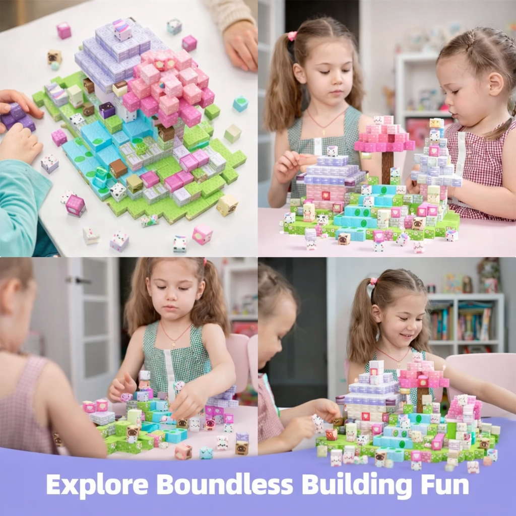 Magnet Cubes Blossom World - Bambolay