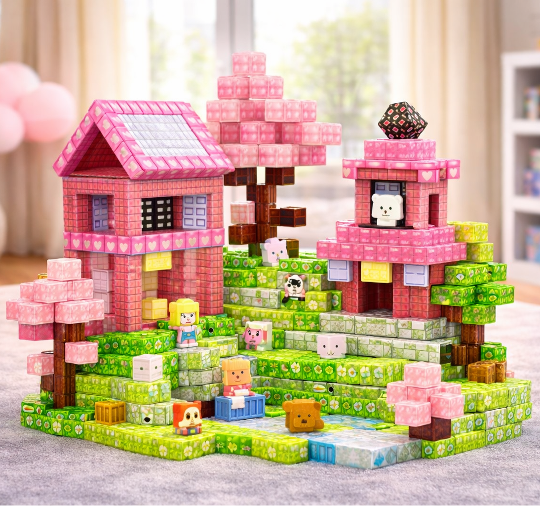 Magnet Cubes Blossom World - Bambolay