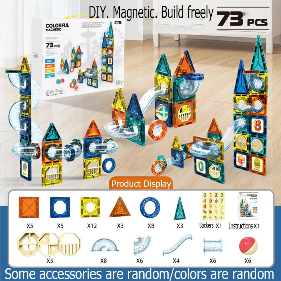 Magnetic Blocks Pipeline Building - Bambolay