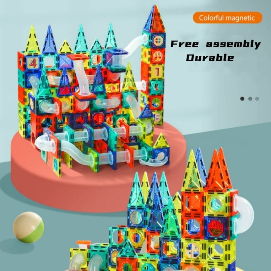 Magnetic Blocks Pipeline Building - Bambolay