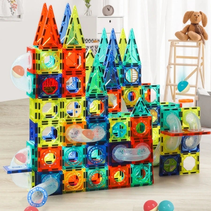 Magnetic Blocks Pipeline Building - Bambolay