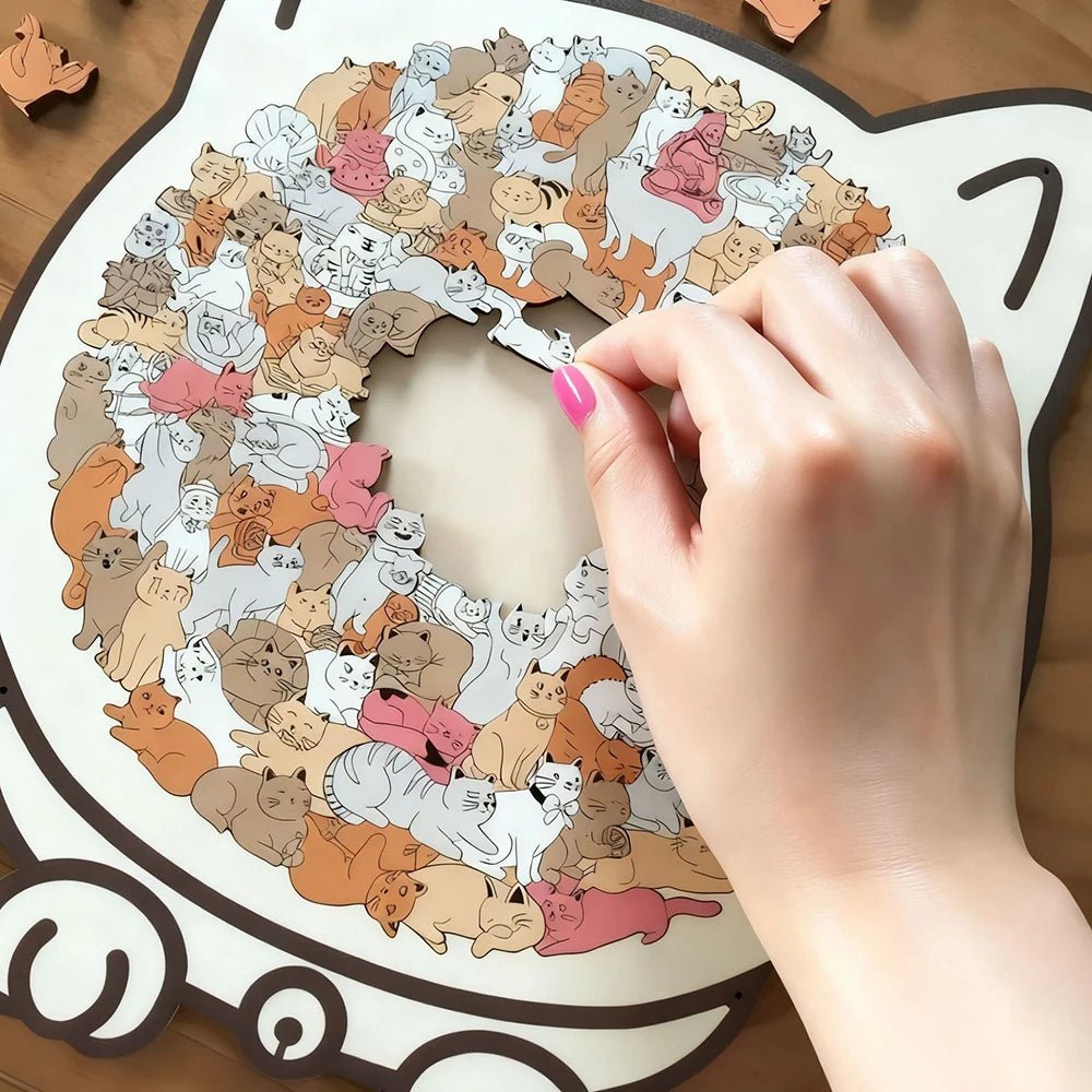 Morandi - Colored Cat Shaped Jigsaw - Bambolay