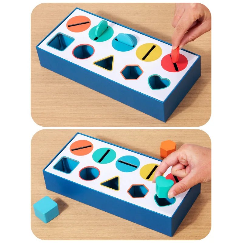 Wooden Color Shape Classification Box - Bambolay