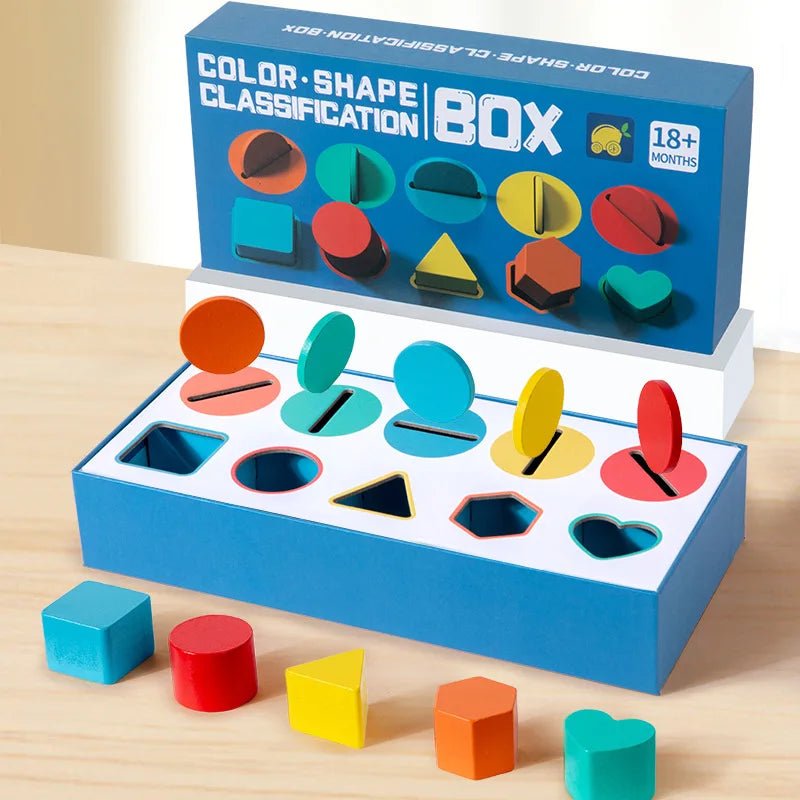 Wooden Color Shape Classification Box - Bambolay